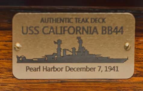 USS-California Teak Wood